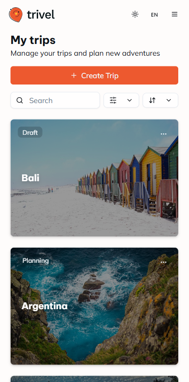 Create your trip
